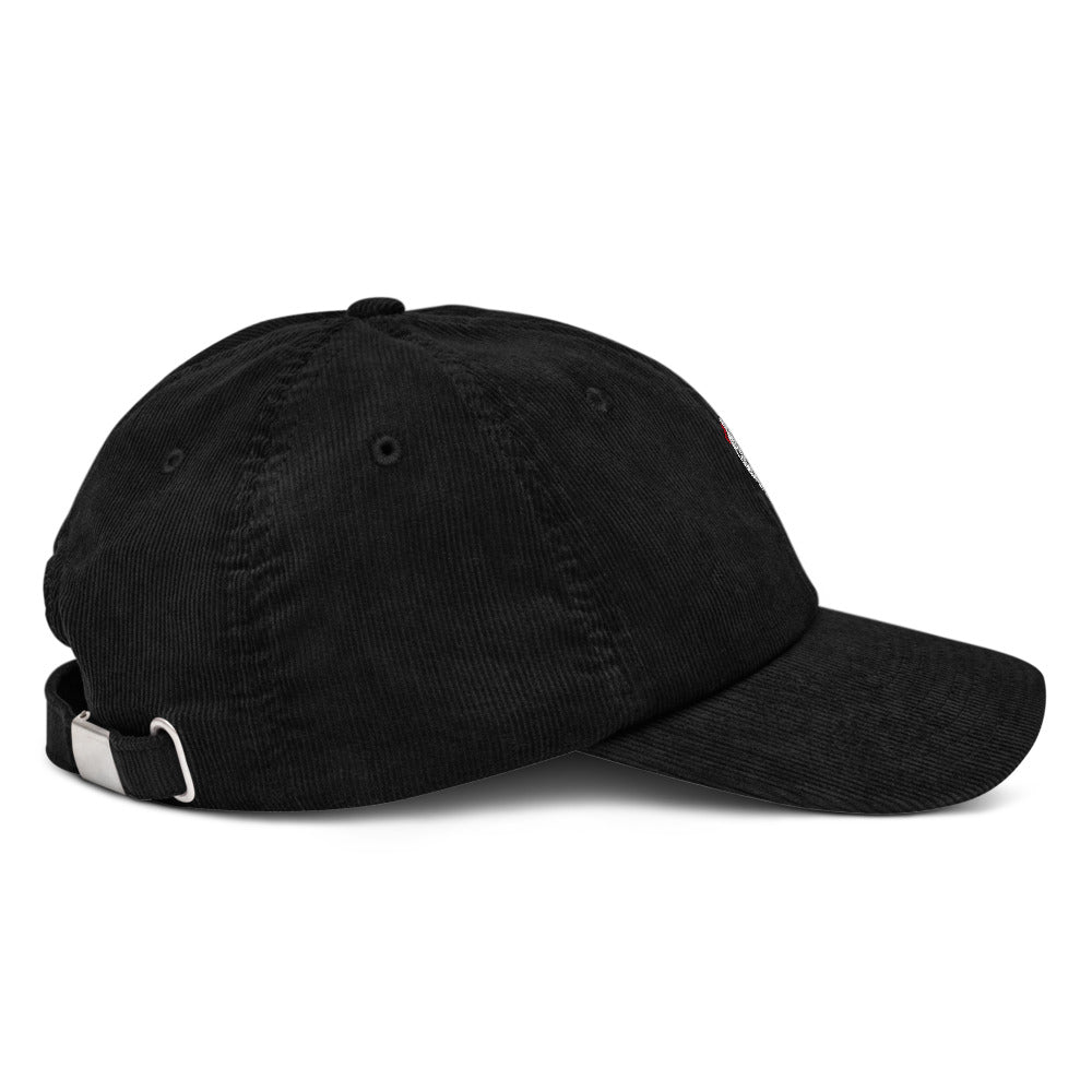 Quirky corduroy hat design