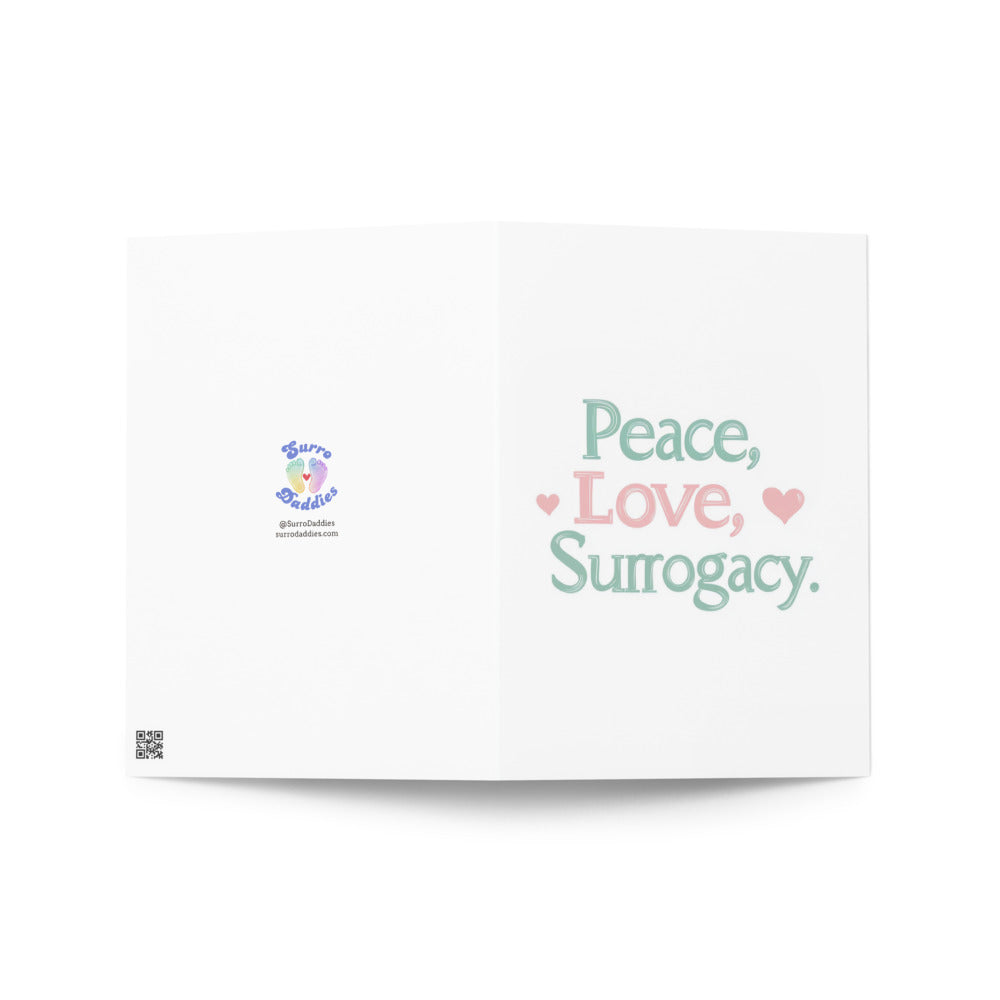 Rainbow family support card