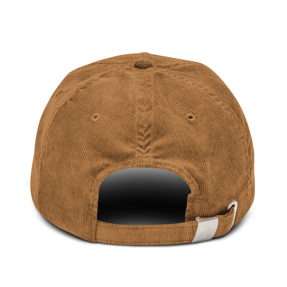 Corduroy hat with adjustable buckle for comfort