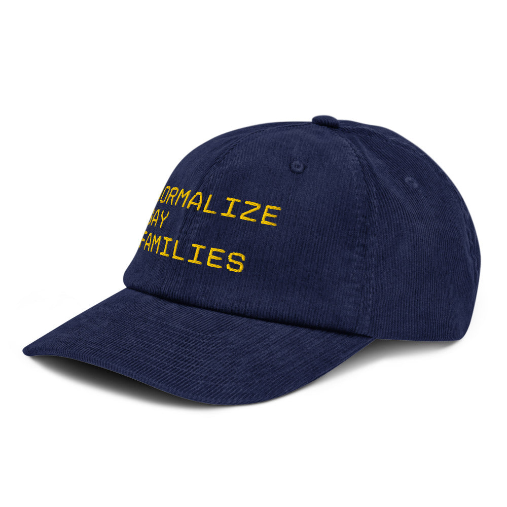LGBTQ+ pride hat with bold embroidery