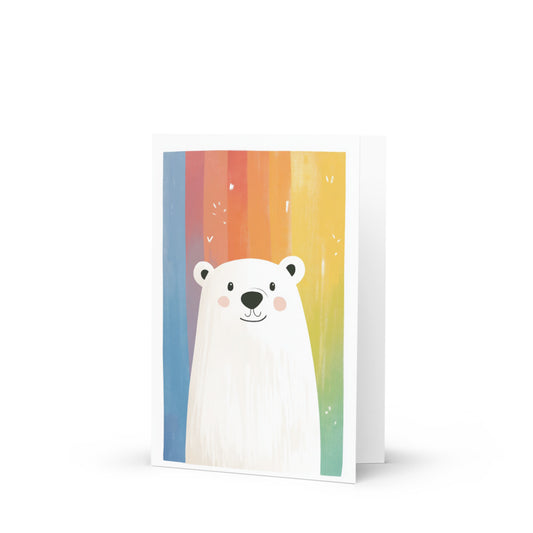 Cute polar bear greeting card for surrogacy celebrations