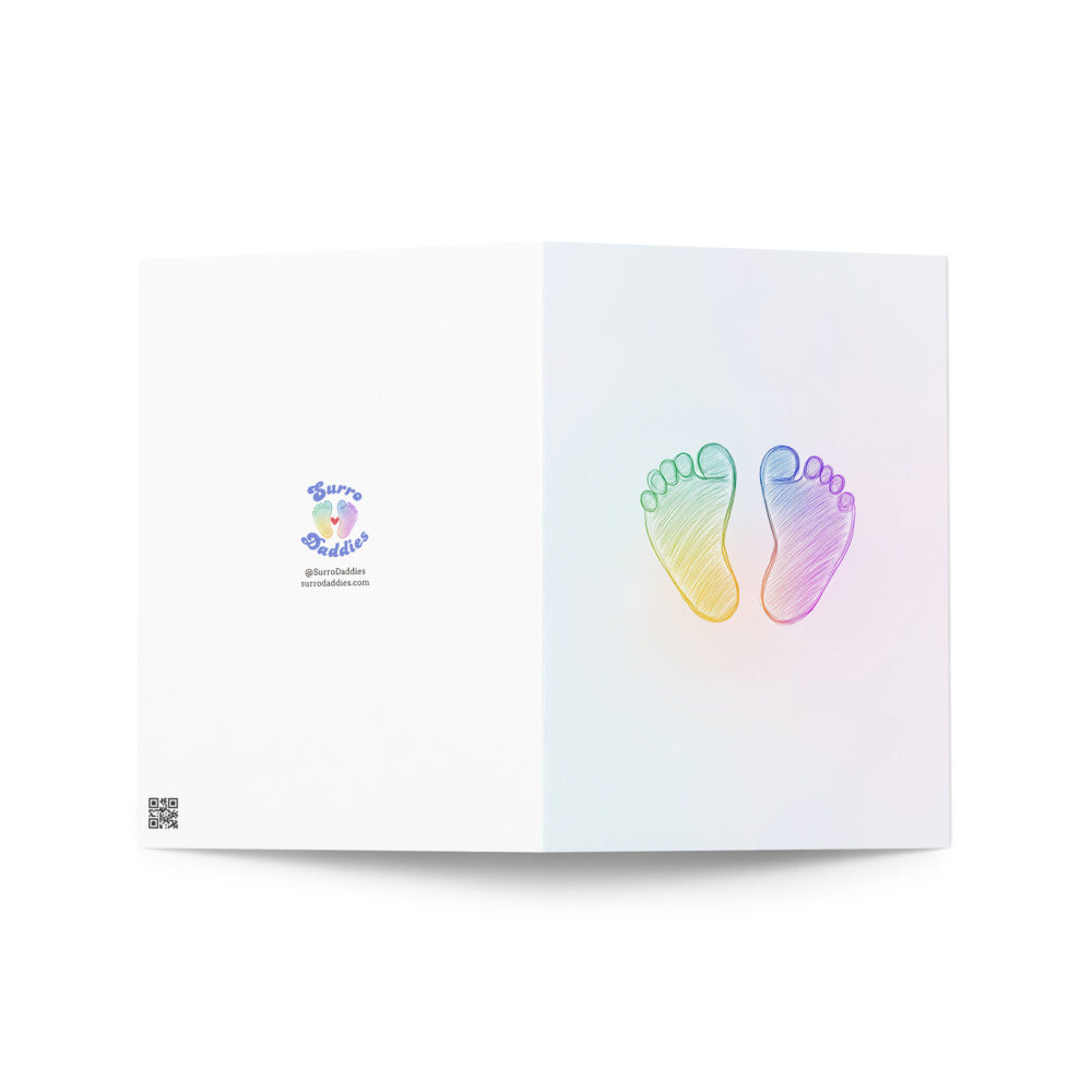 Heartwarming baby shower greeting card