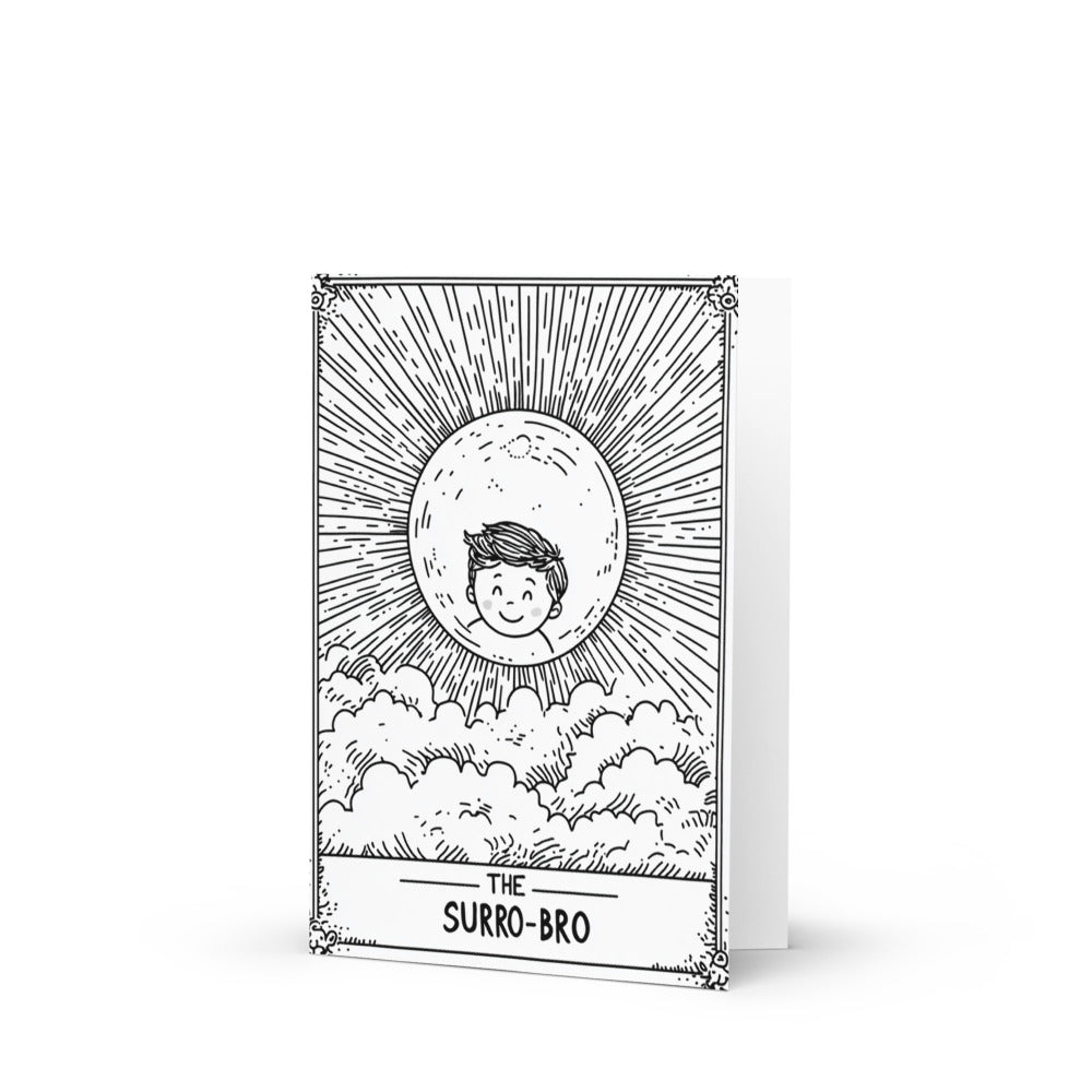 Surro-Bro Card with Smiling Character