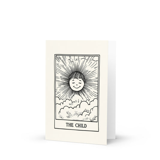 Happy childhood greeting card